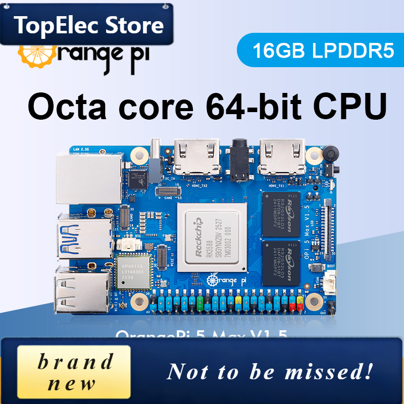 TopElec Orange Pi 5 Max 16GB V – Rk3588 Mini Pc Board recenzja i cena
